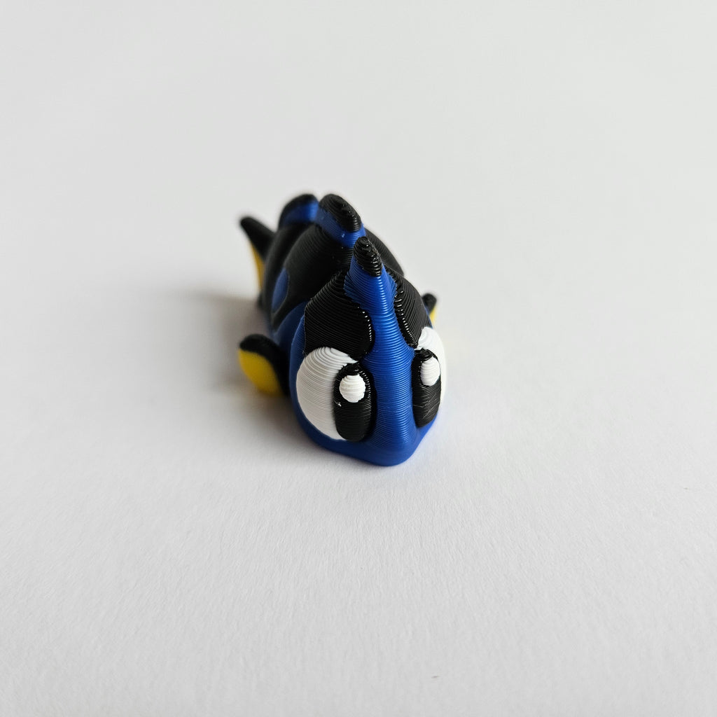 Bluppy der bewegliche blaue Fisch