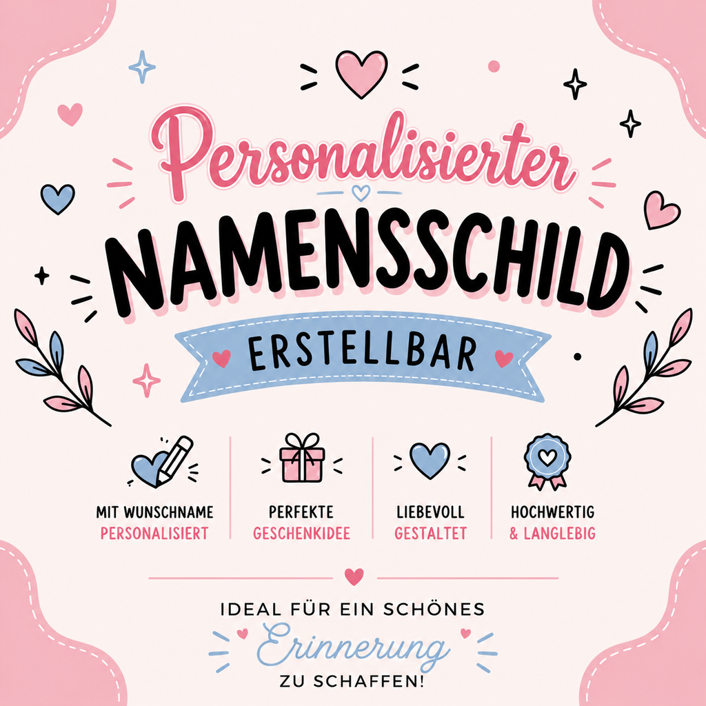 Personalisiertes Namensschild