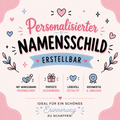 Personalisiertes Namensschild