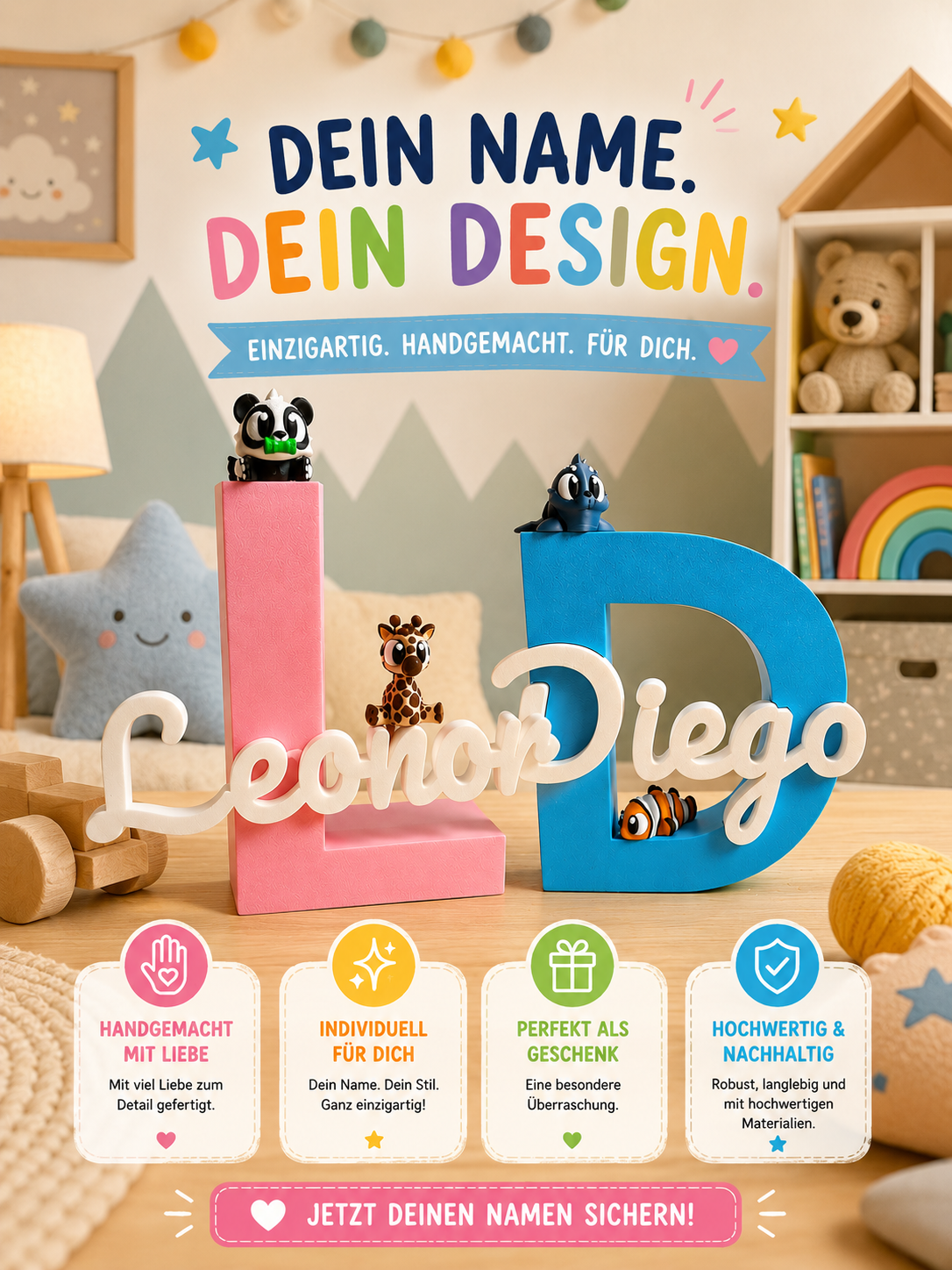 Personalisiertes Namensschild