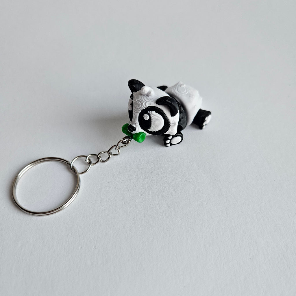 Bewegliche Panda – Schlüsselanhänger
